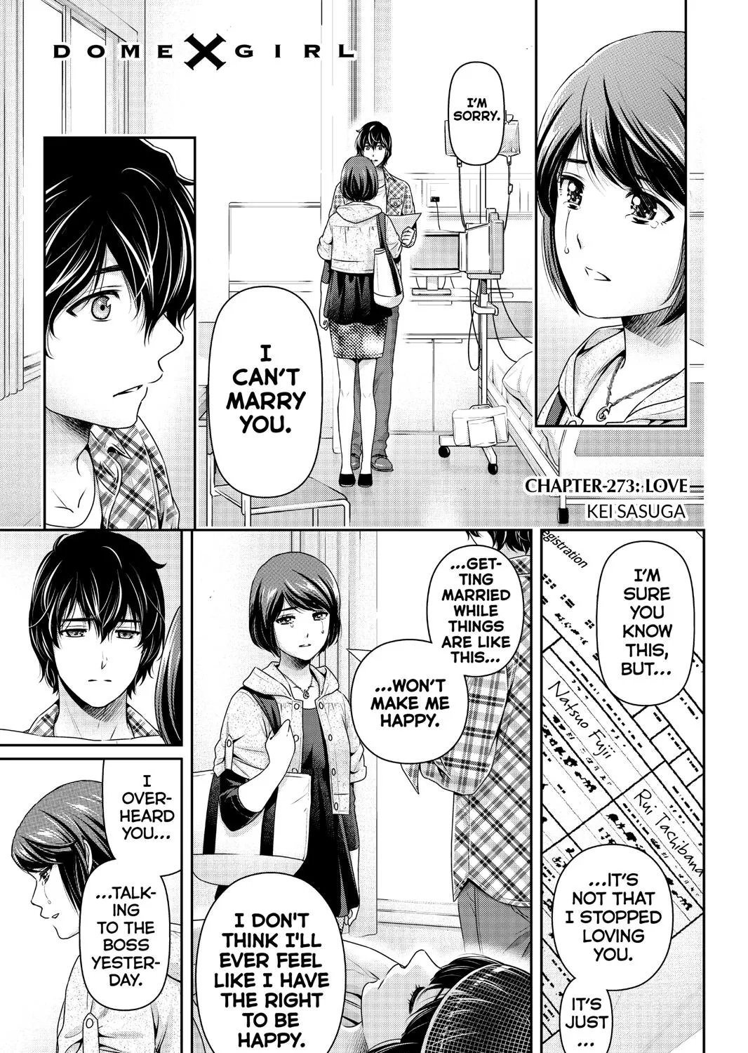 Domestic Na Kanojo Chapter 273 page 3 - MangaNato