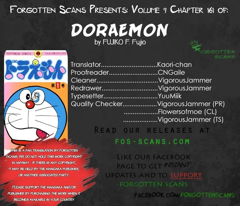 Doraemon Chapter 161 page 1 - MangaNato