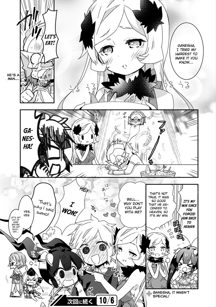 Dungeon Ni Deai O Motomeru No Wa Machigatte Iru Darou Ka 4-Koma - Kami-Sama No Nichijou Chapter 21 page 13 - MangaKakalot