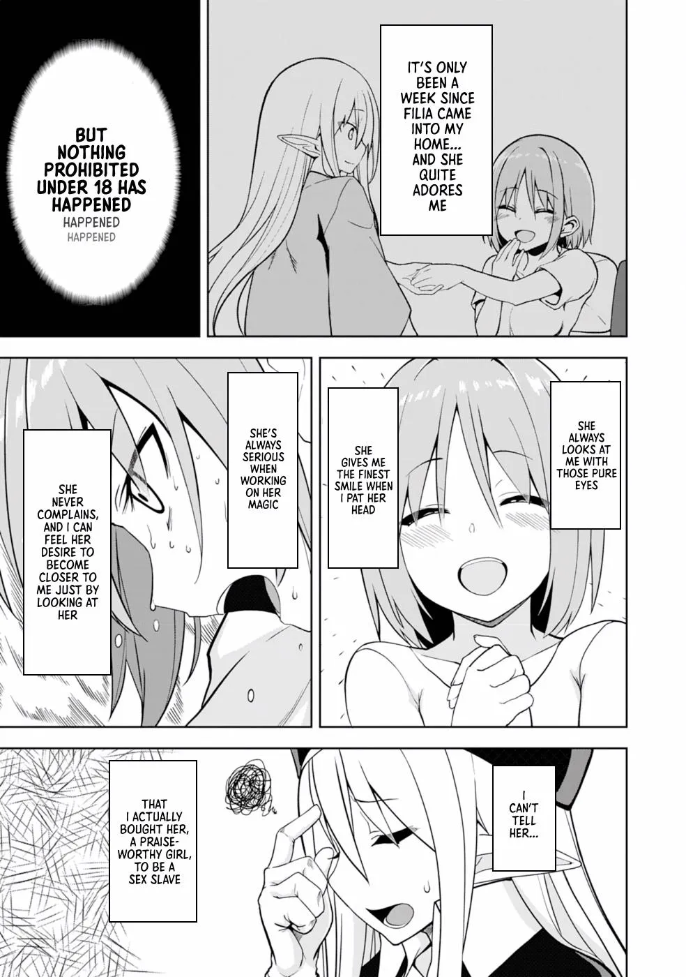 Eroi Koto Suru Tame ni Kyonyuu Bishoujo Dorei o Katta Hazu ga, Oshishou-sama to Shitawa Rete Omotta Toori ni Ikanaku Naru Hanashi - Page 3