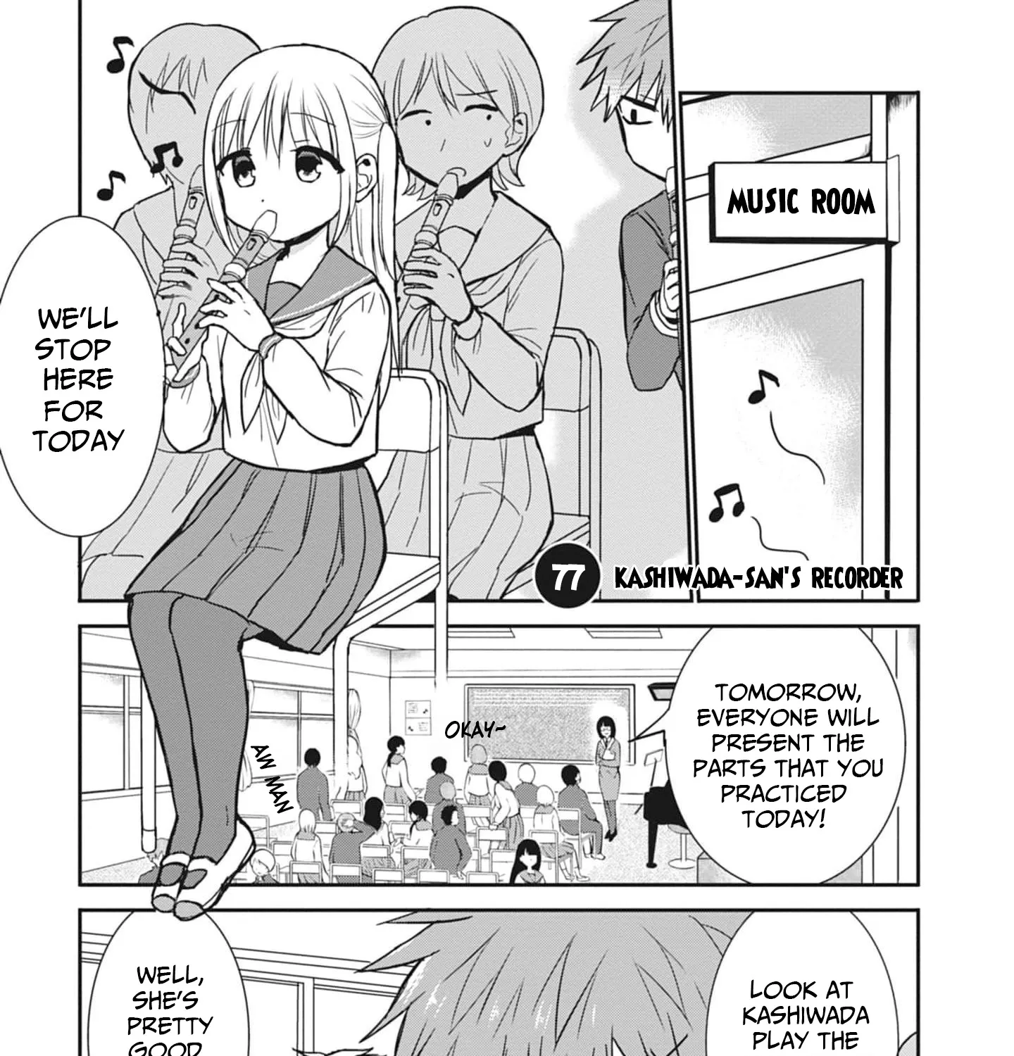 Expressionless Kashiwada-San And Emotional Oota-Kun Chapter 77 page 1 - MangaNato