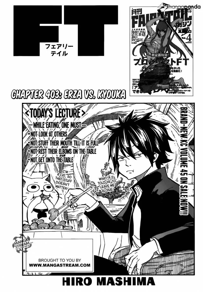 Fairy Tail Chapter 403 page 1 - MangaKakalot