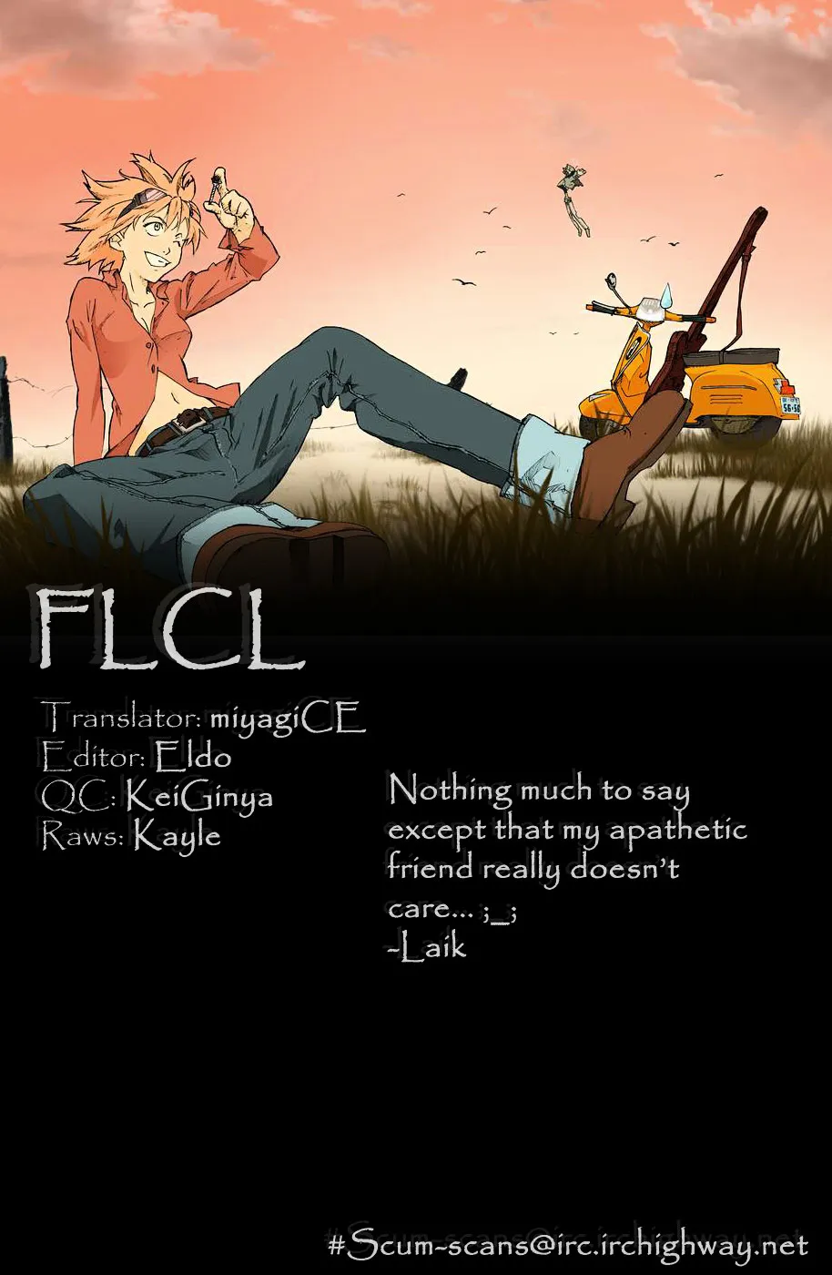 FLCL Chapter 1 page 1 - MangaNato