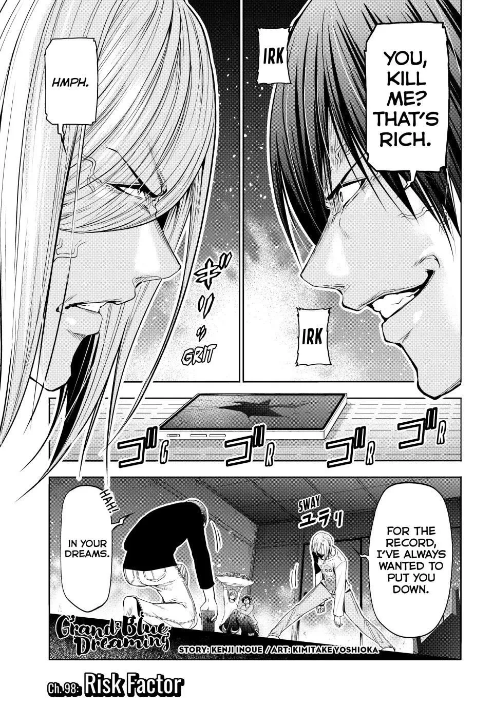 Grand Blue Chapter 98 page 1 - MangaNato