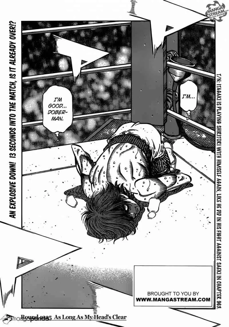 Hajime No Ippo Chapter 1025.2 page 1 - Mangabat