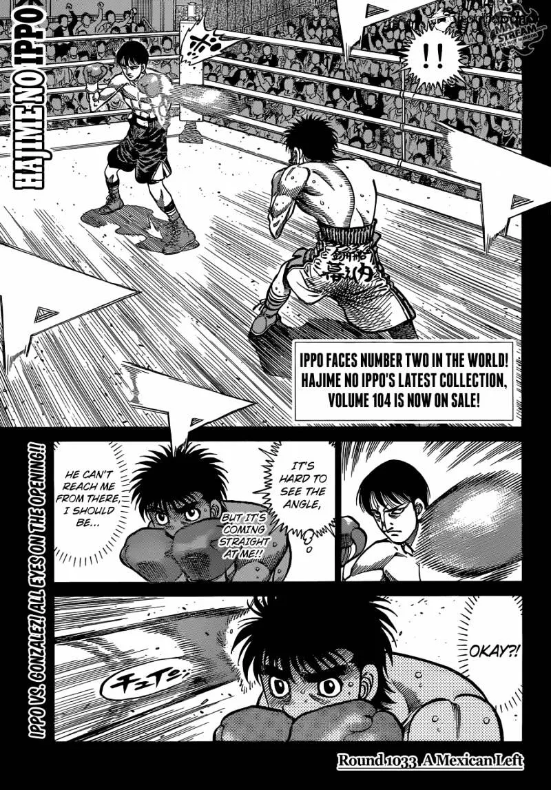 Hajime No Ippo Chapter 1033 page 1 - Mangabat