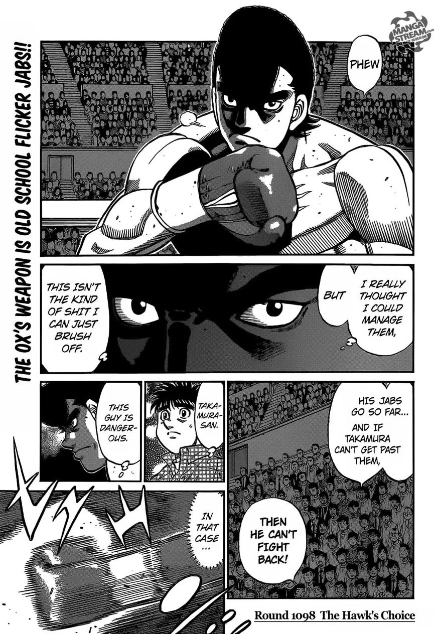 Hajime No Ippo Chapter 1098 page 1 - Mangabat