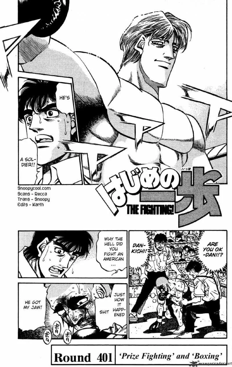 Hajime No Ippo Chapter 401 page 1 - Mangabat