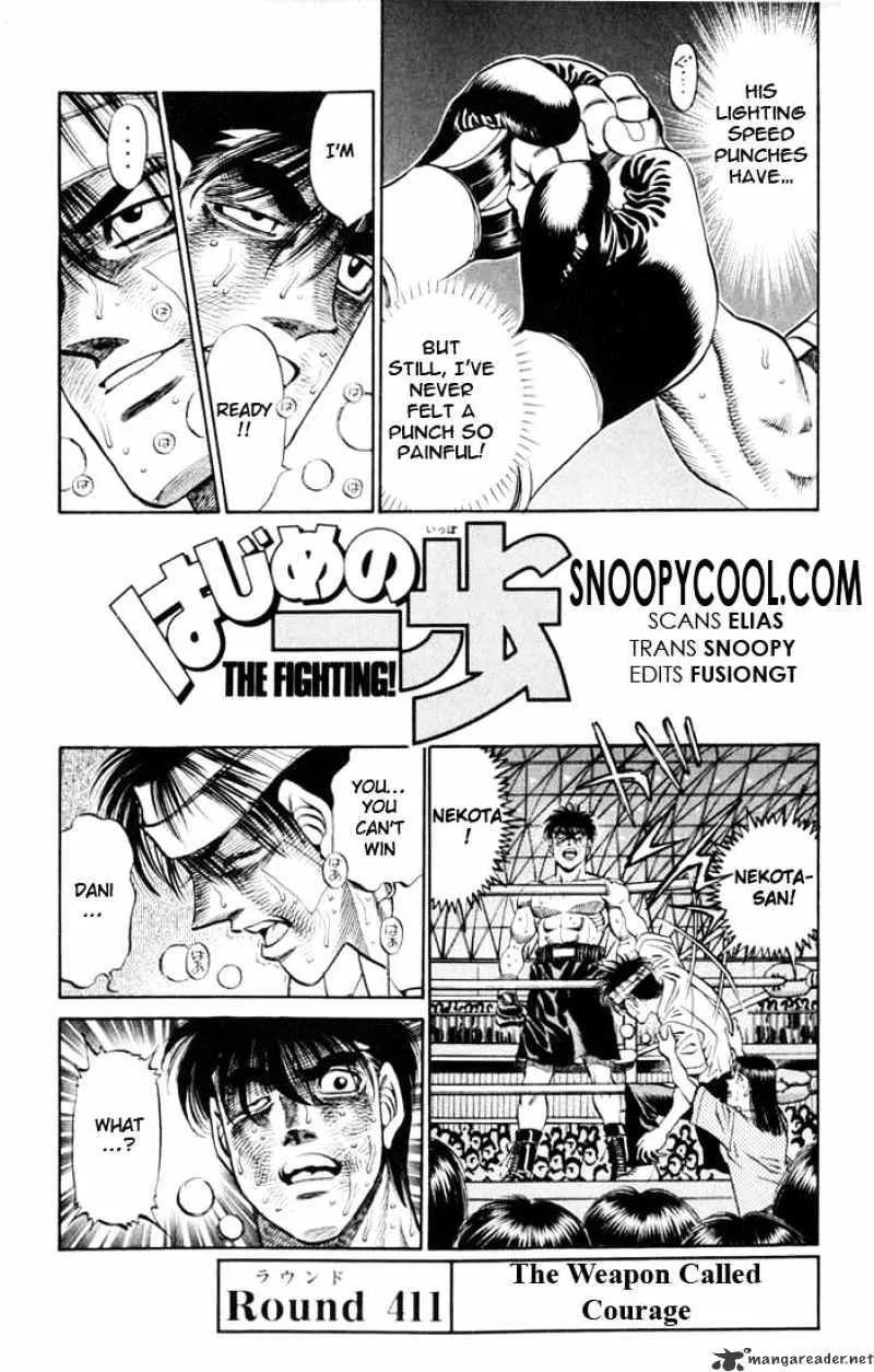 Hajime No Ippo Chapter 411 page 1 - Mangabat