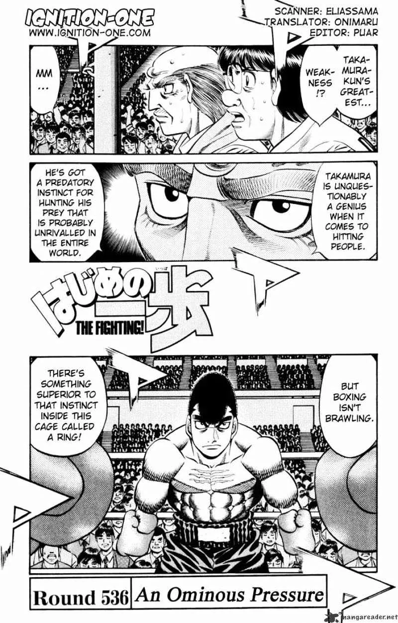 Hajime No Ippo Chapter 536 page 1 - Mangabat