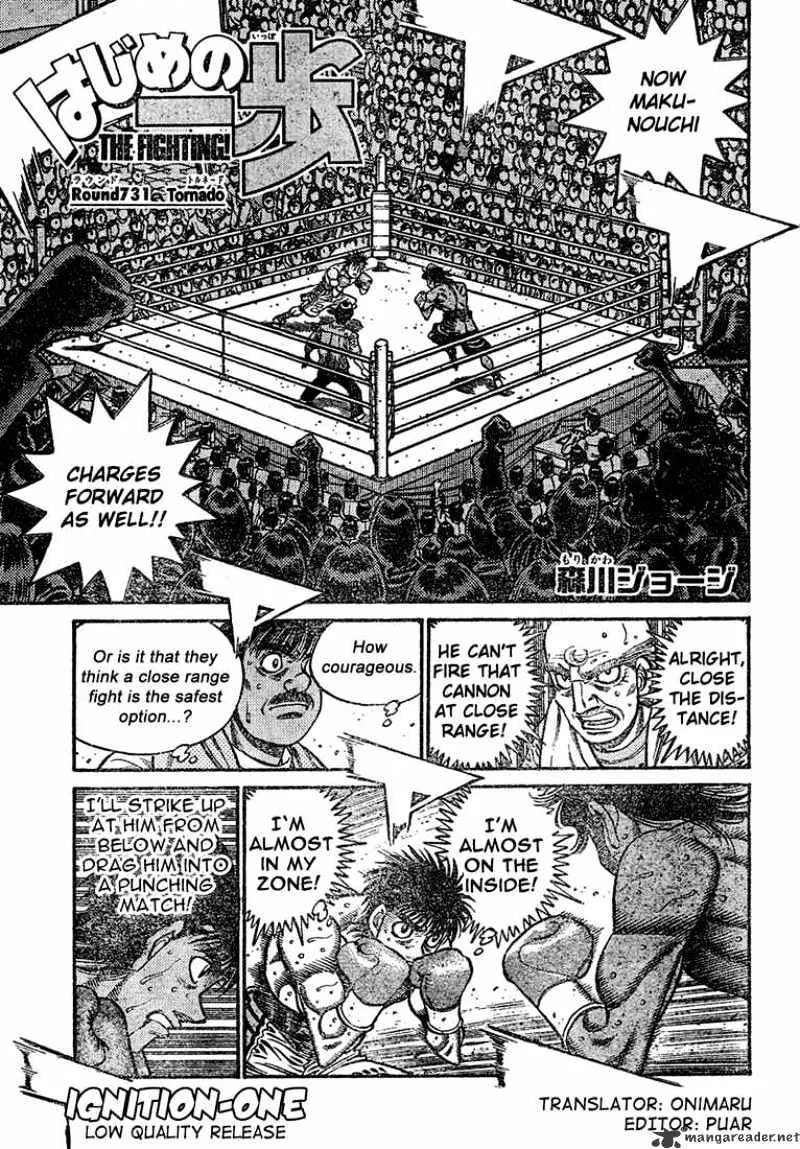 Hajime No Ippo Chapter 731 page 1 - Mangabat