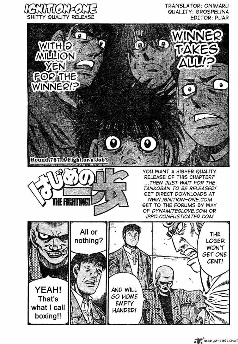 Hajime No Ippo Chapter 767 page 1 - Mangabat