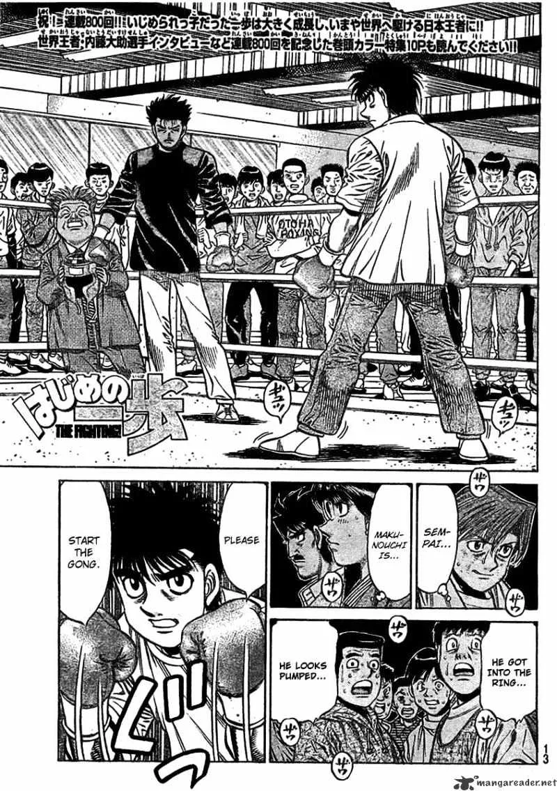 Hajime No Ippo Chapter 800 page 1 - Mangabat