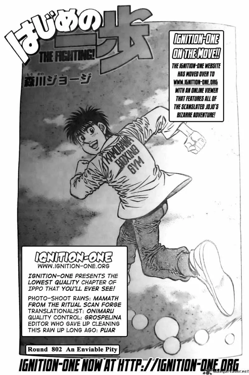 Hajime No Ippo Chapter 802 page 1 - Mangabat