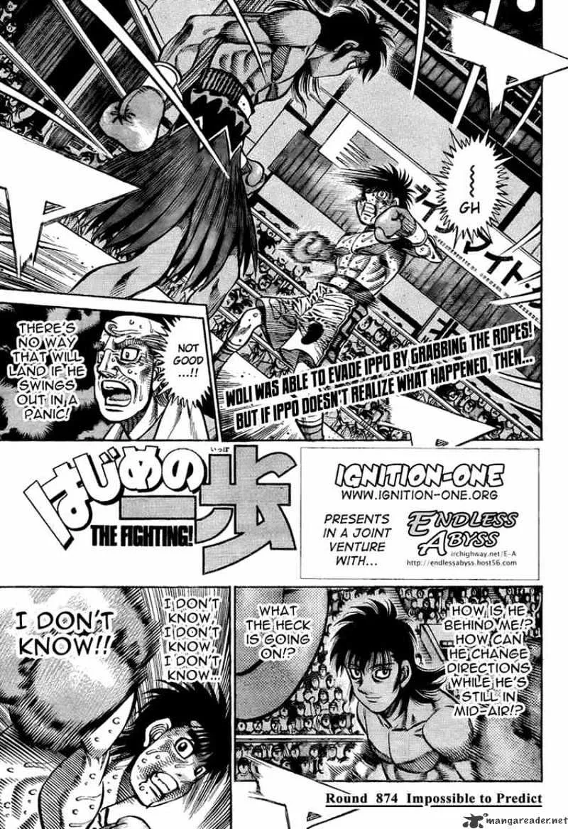 Hajime No Ippo Chapter 874 page 1 - Mangabat