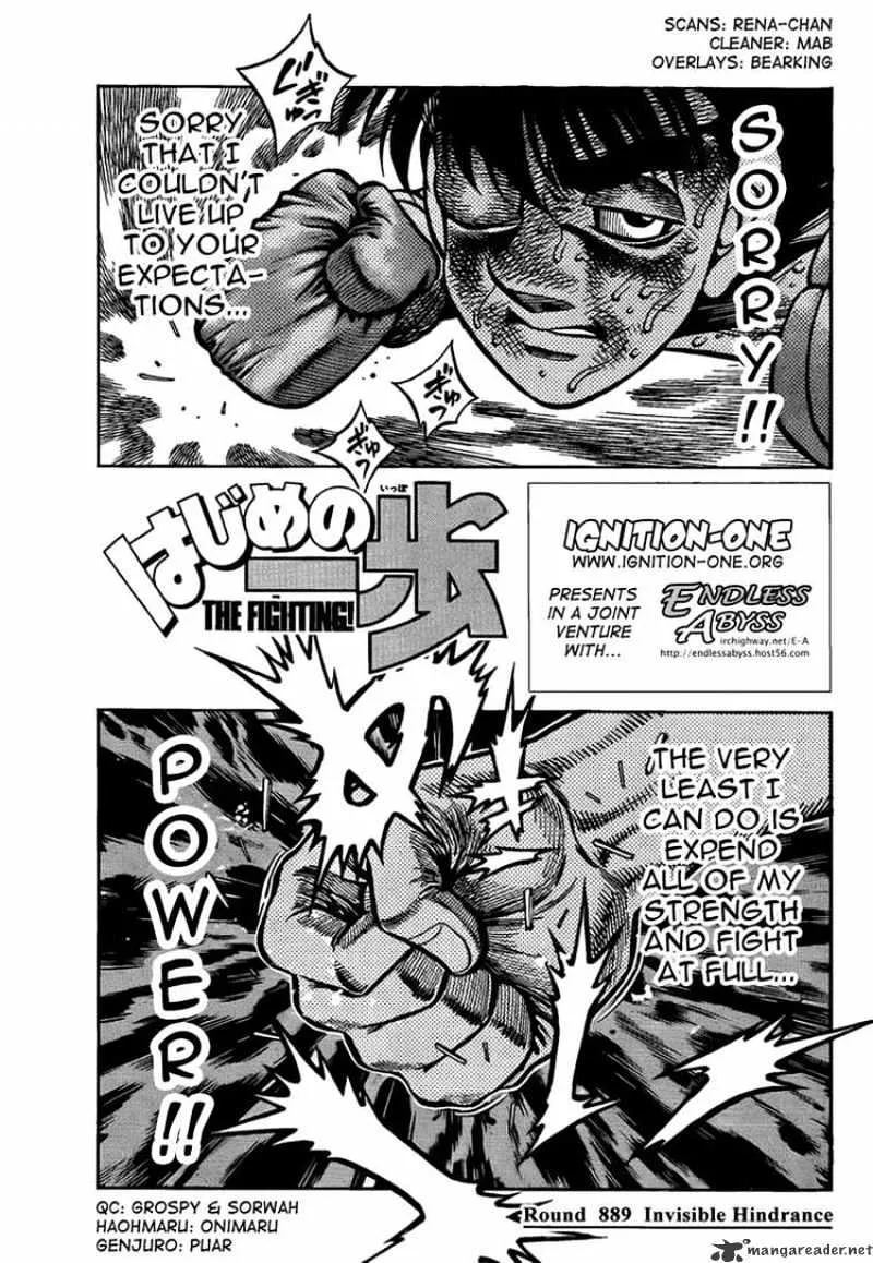 Hajime No Ippo Chapter 889 page 1 - Mangabat