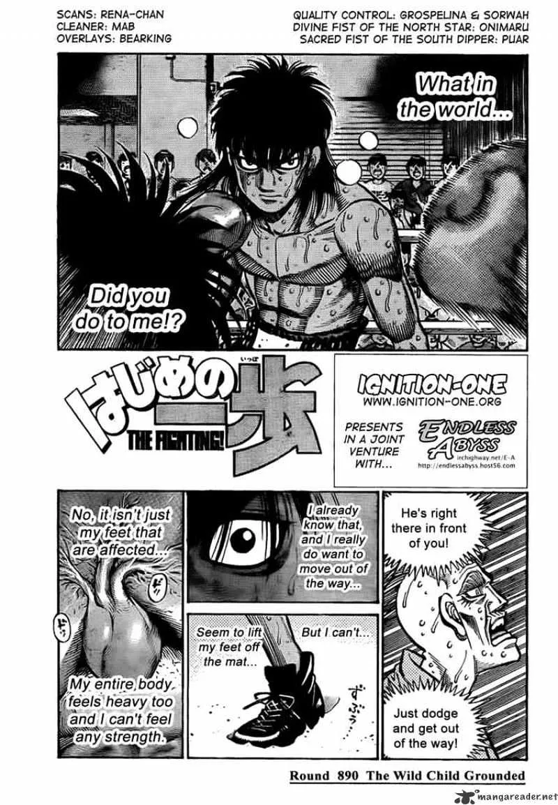 Hajime No Ippo Chapter 890 page 1 - Mangabat