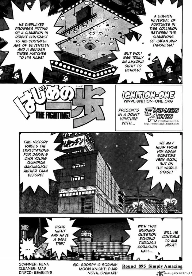 Hajime No Ippo Chapter 895 page 1 - Mangabat