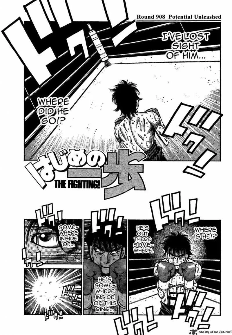 Hajime No Ippo Chapter 908 page 1 - Mangabat