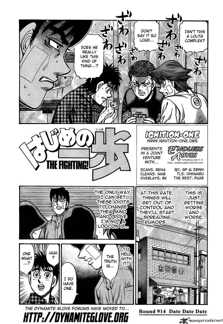 Hajime No Ippo Chapter 914 page 1 - Mangabat