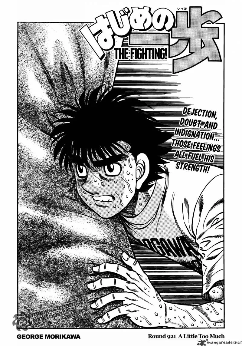 Hajime No Ippo Chapter 921 page 1 - Mangabat