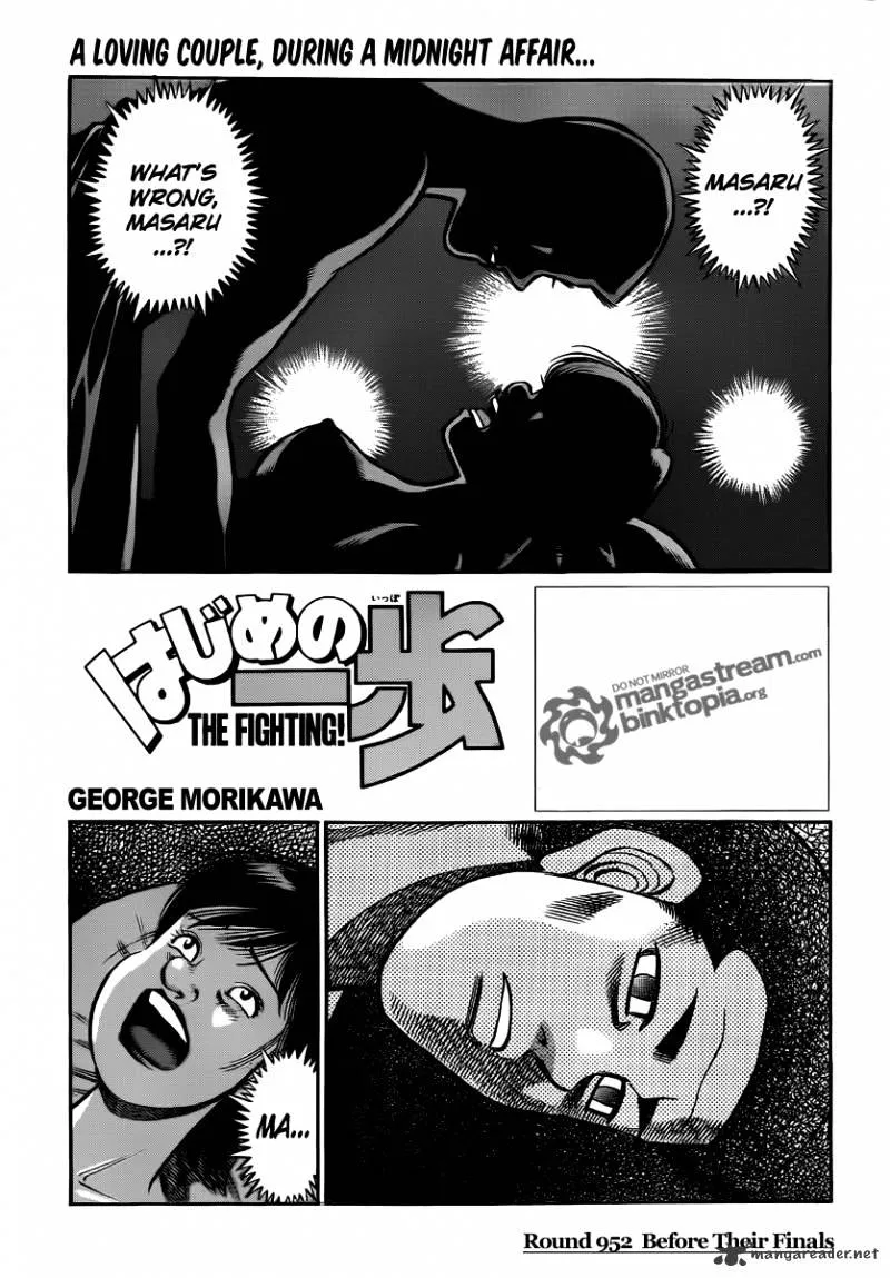 Hajime No Ippo Chapter 952 page 1 - Mangabat