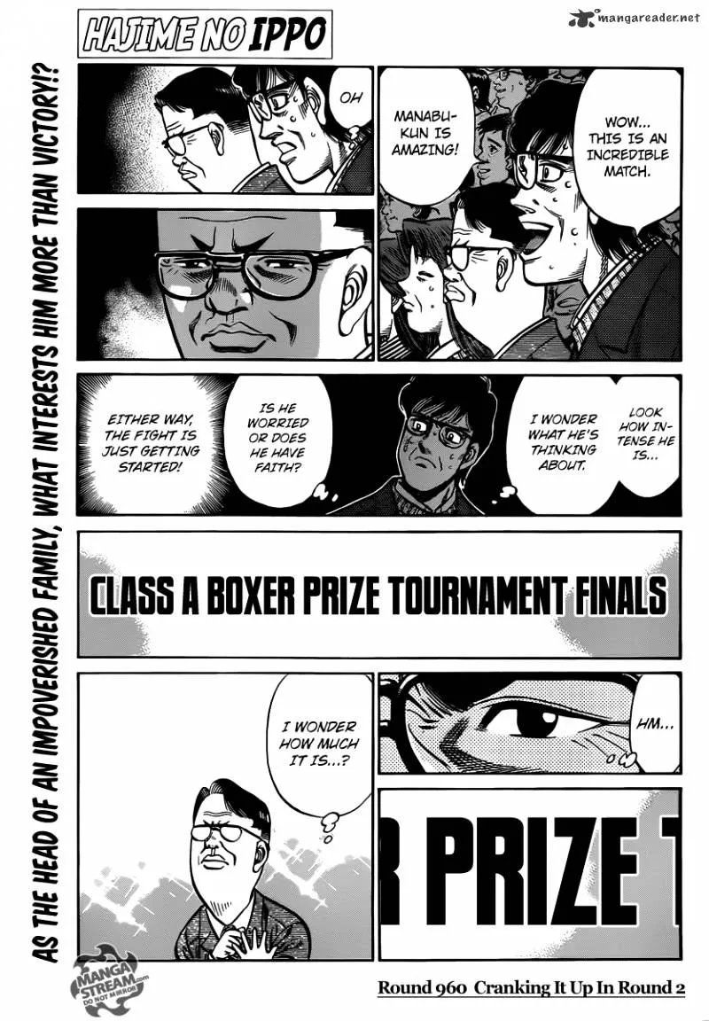 Hajime No Ippo Chapter 960 page 1 - Mangabat