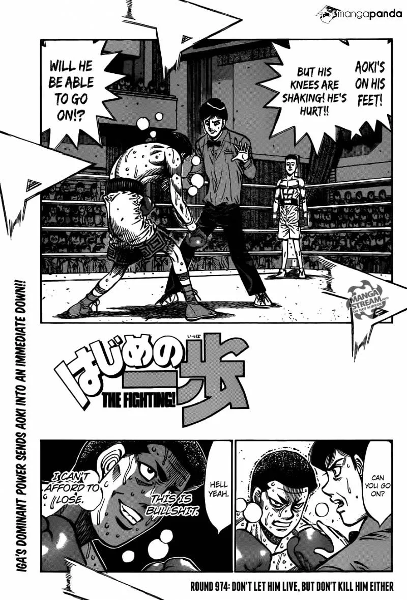 Hajime No Ippo Chapter 974 page 1 - Mangabat