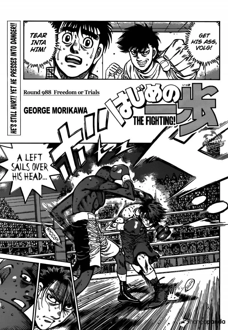 Hajime No Ippo Chapter 988 page 1 - Mangabat