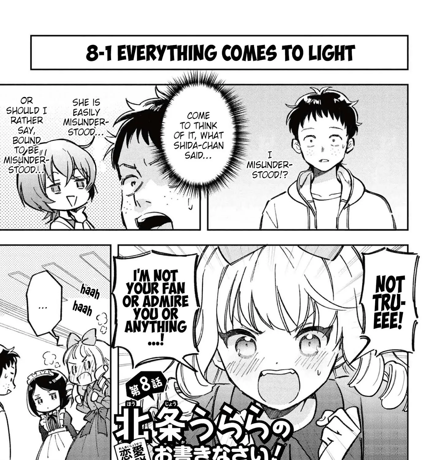 Houjou Urara no renai shousetsu o kaki nasai! Chapter 8 page 1 - MangaKakalot