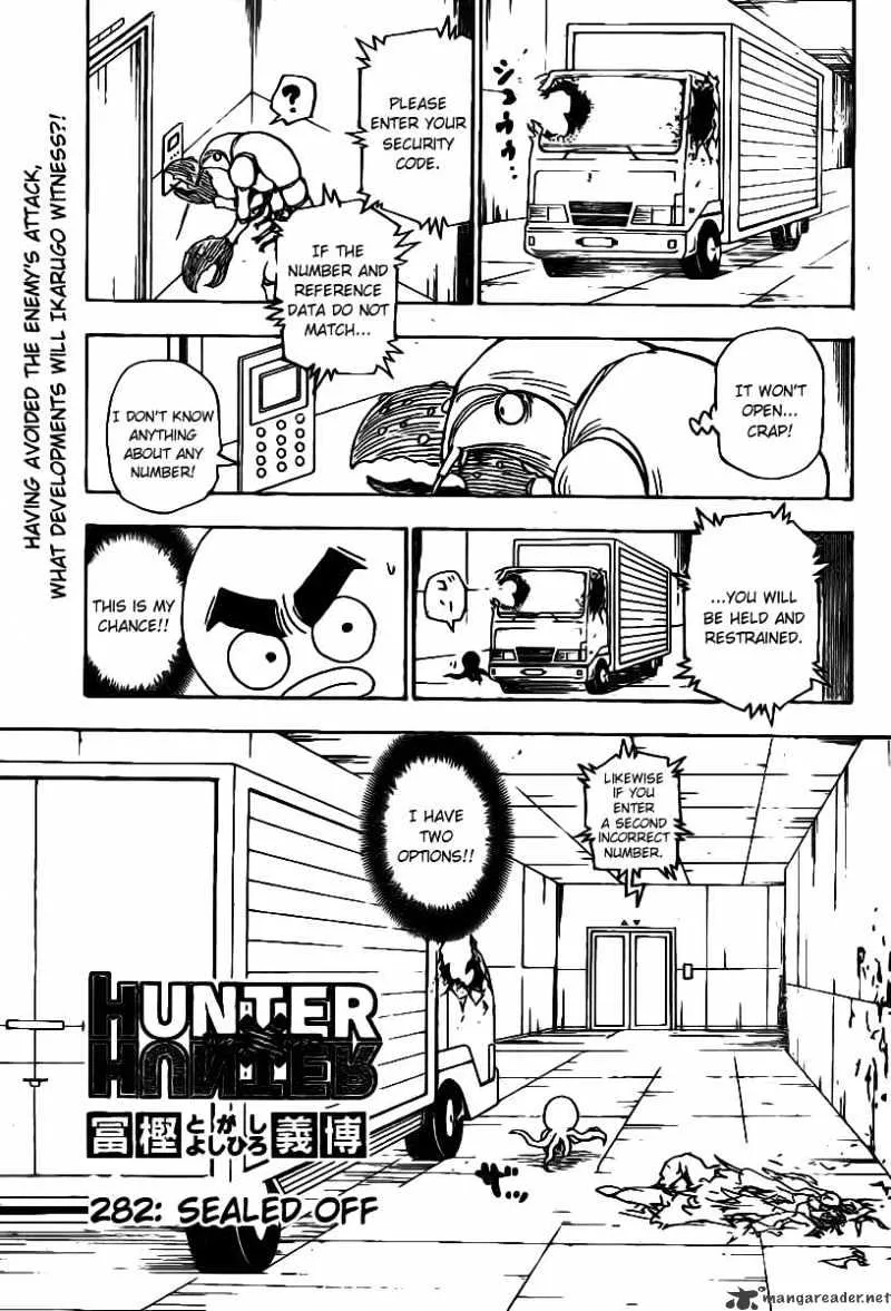 Hunter X Hunter Chapter 282 page 1 - MangaKakalot