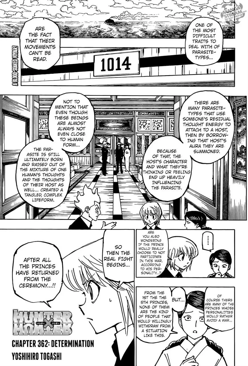 Hunter X Hunter Chapter 362 page 1 - MangaKakalot