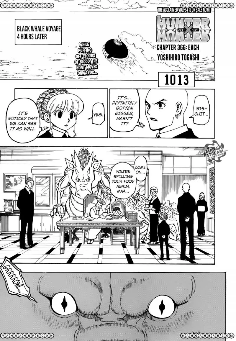 Hunter X Hunter Chapter 366 page 1 - MangaKakalot