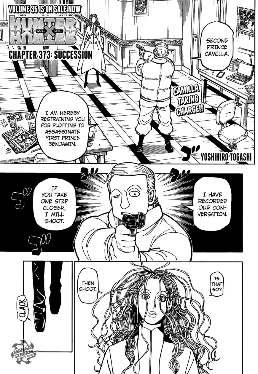 Hunter X Hunter Chapter 373 page 1 - MangaKakalot