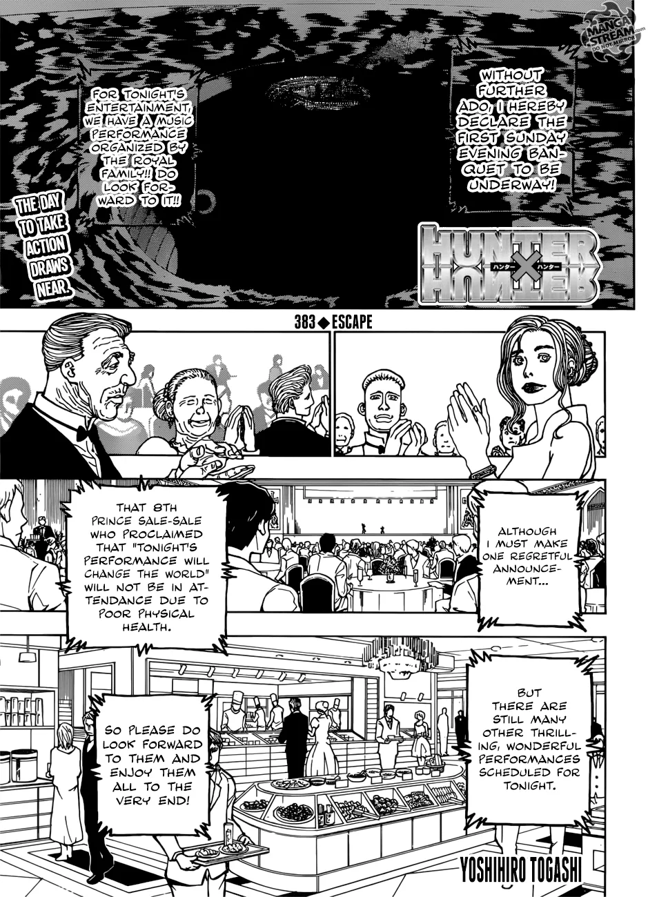 Hunter X Hunter Chapter 383 page 1 - MangaKakalot