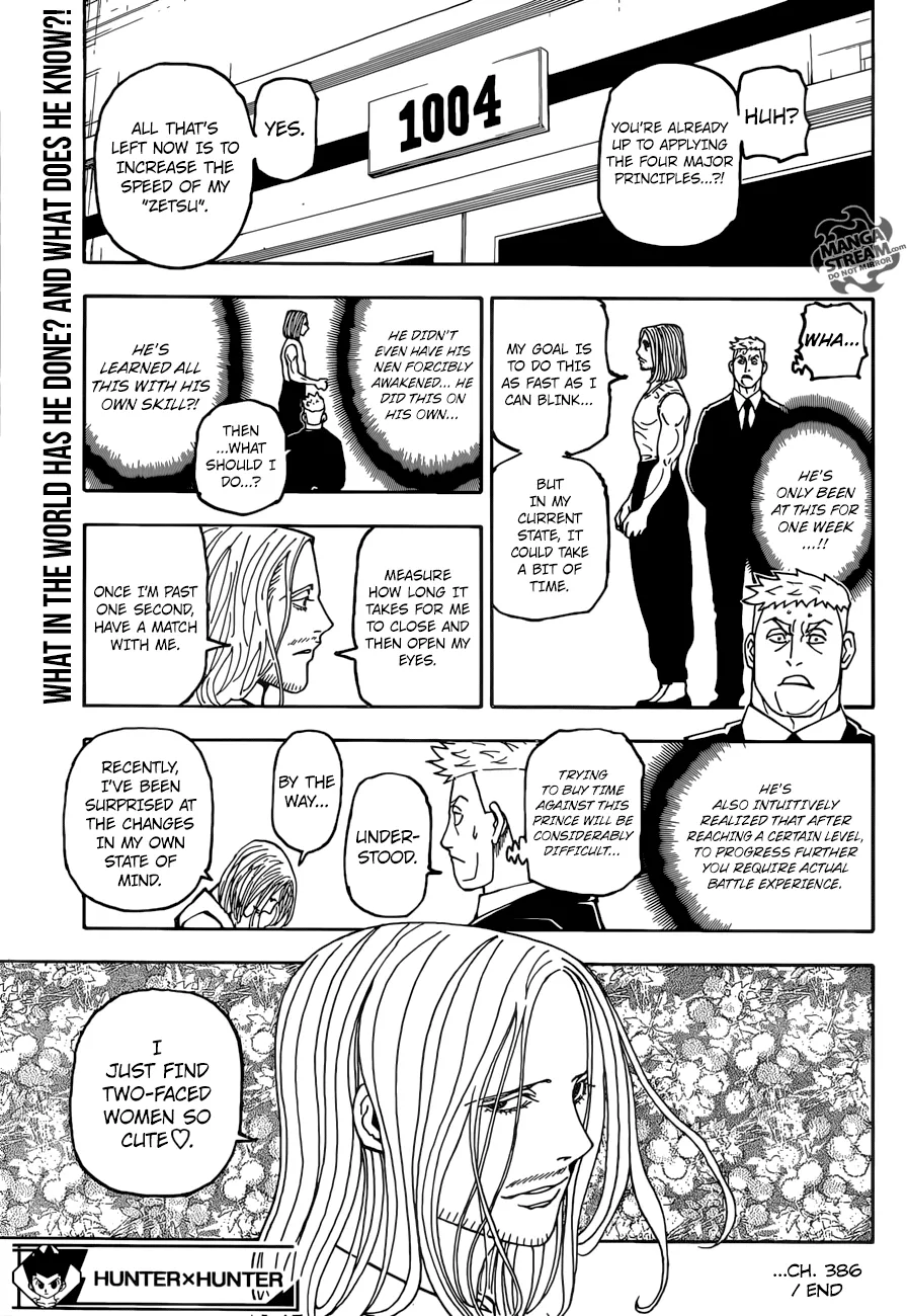 Hunter X Hunter Chapter 386 page 20 - MangaKakalot