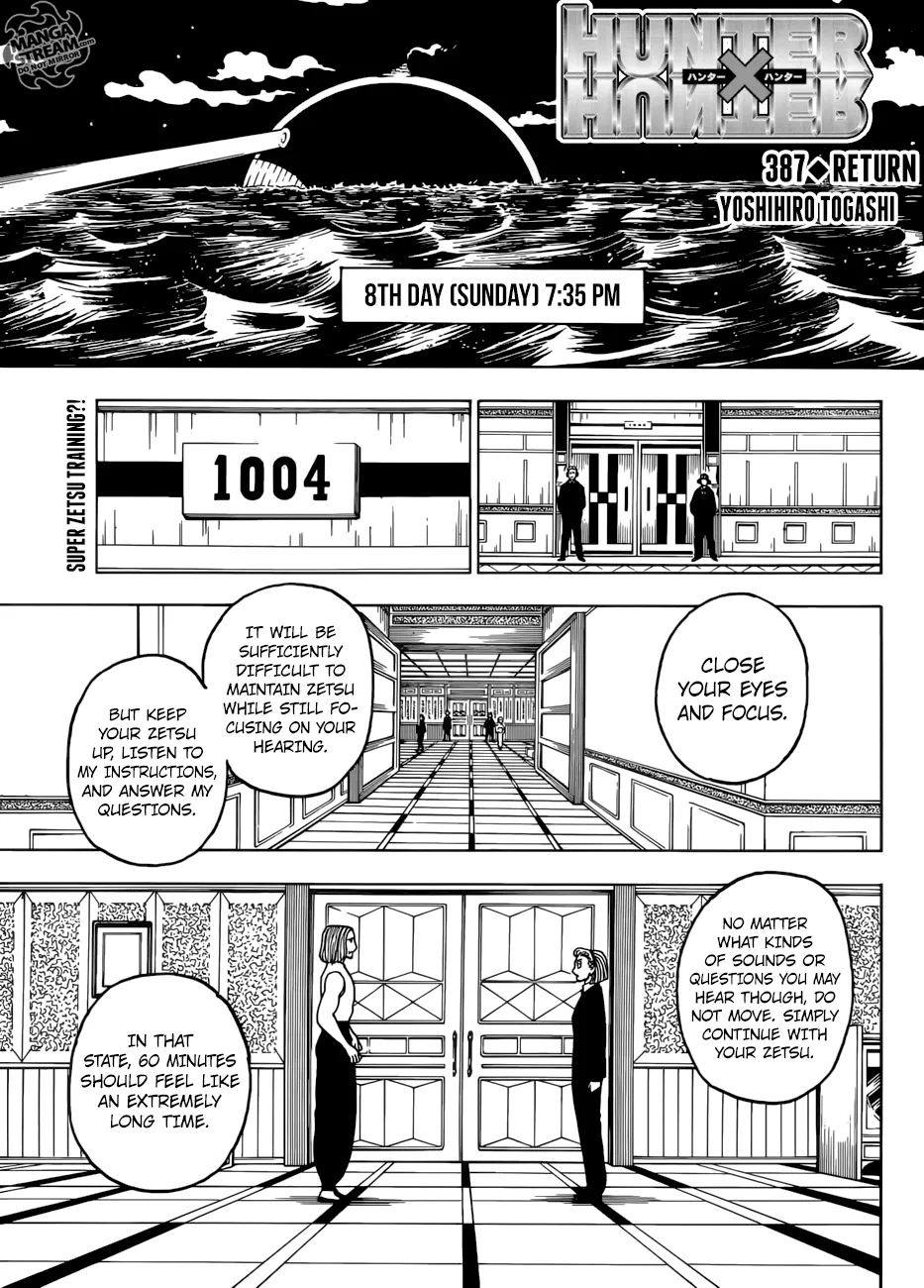 Hunter X Hunter Chapter 387 page 1 - MangaKakalot