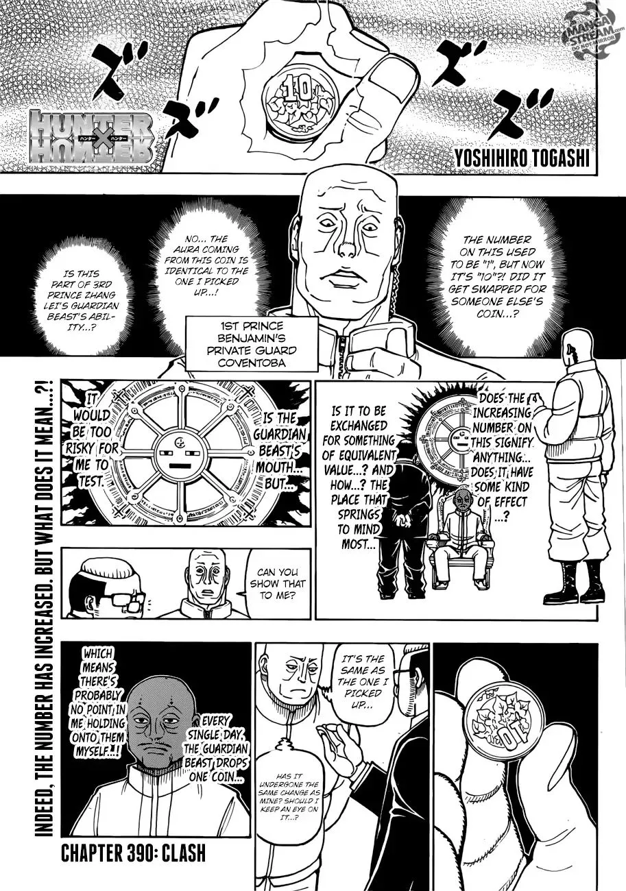 Hunter X Hunter Chapter 390 page 1 - MangaKakalot