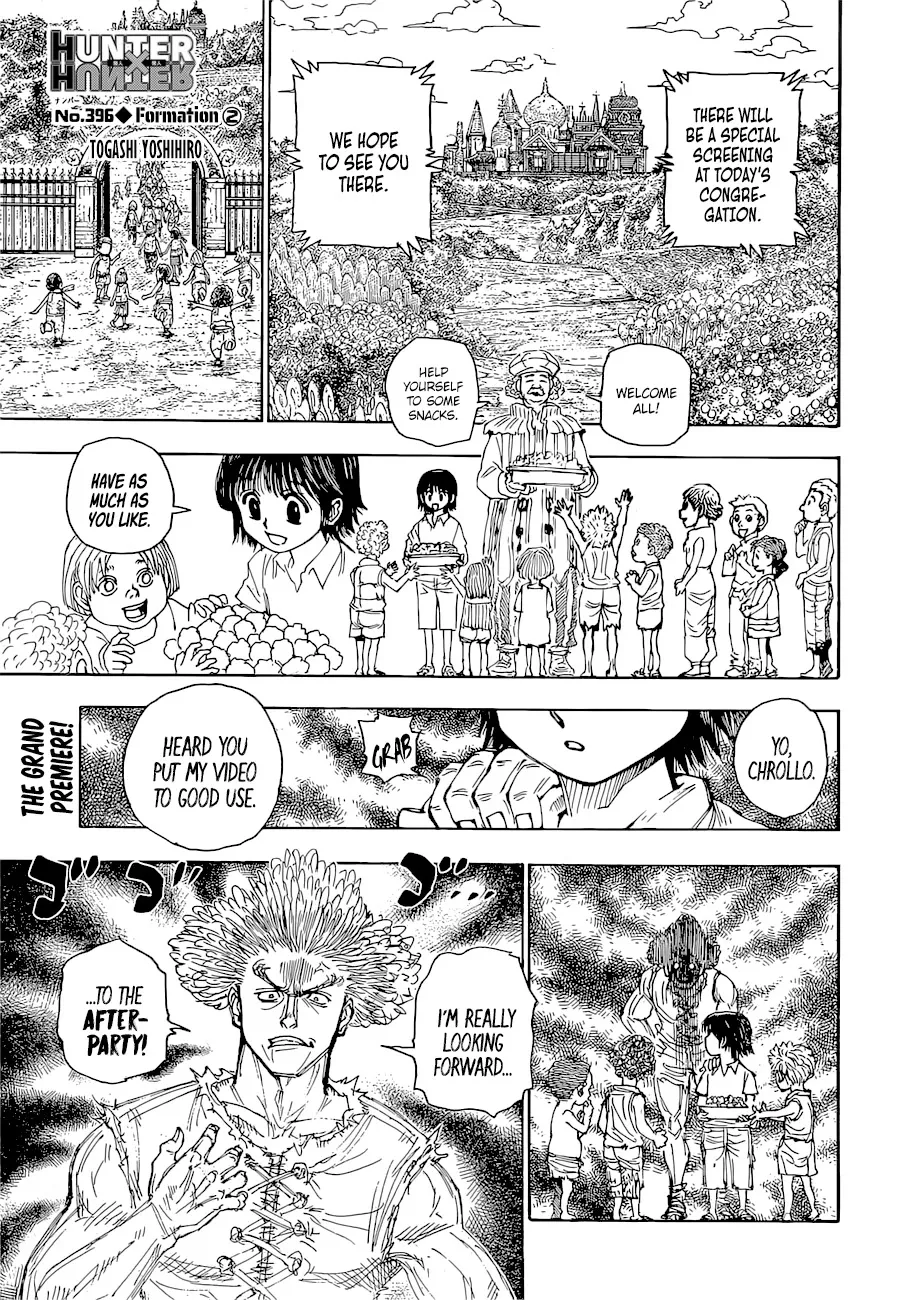 Hunter X Hunter Chapter 396 page 1 - MangaKakalot