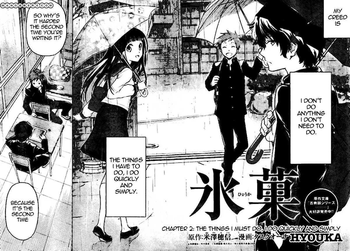 Hyouka Chapter 2 page 2 - MangaNato