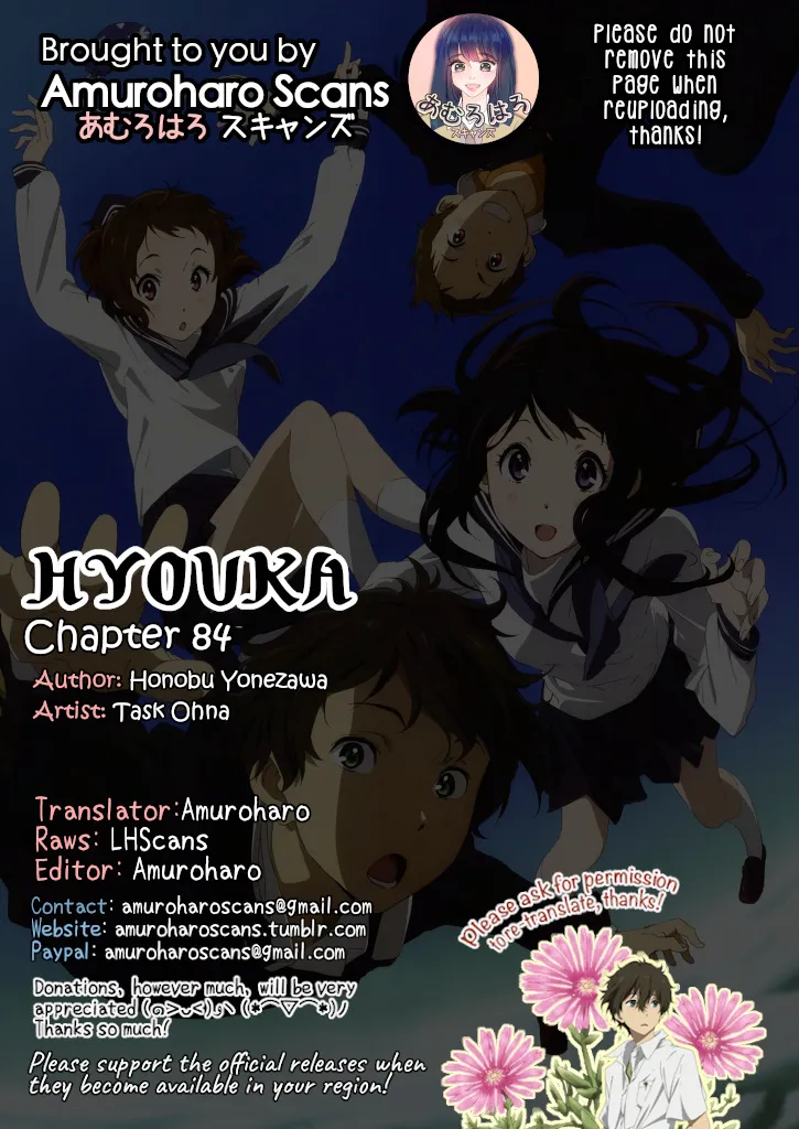 Hyouka Chapter 84 page 1 - MangaNato