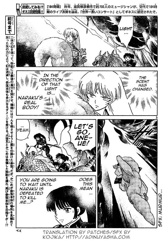 Inuyasha Chapter 544 page 3 - MangaKakalot