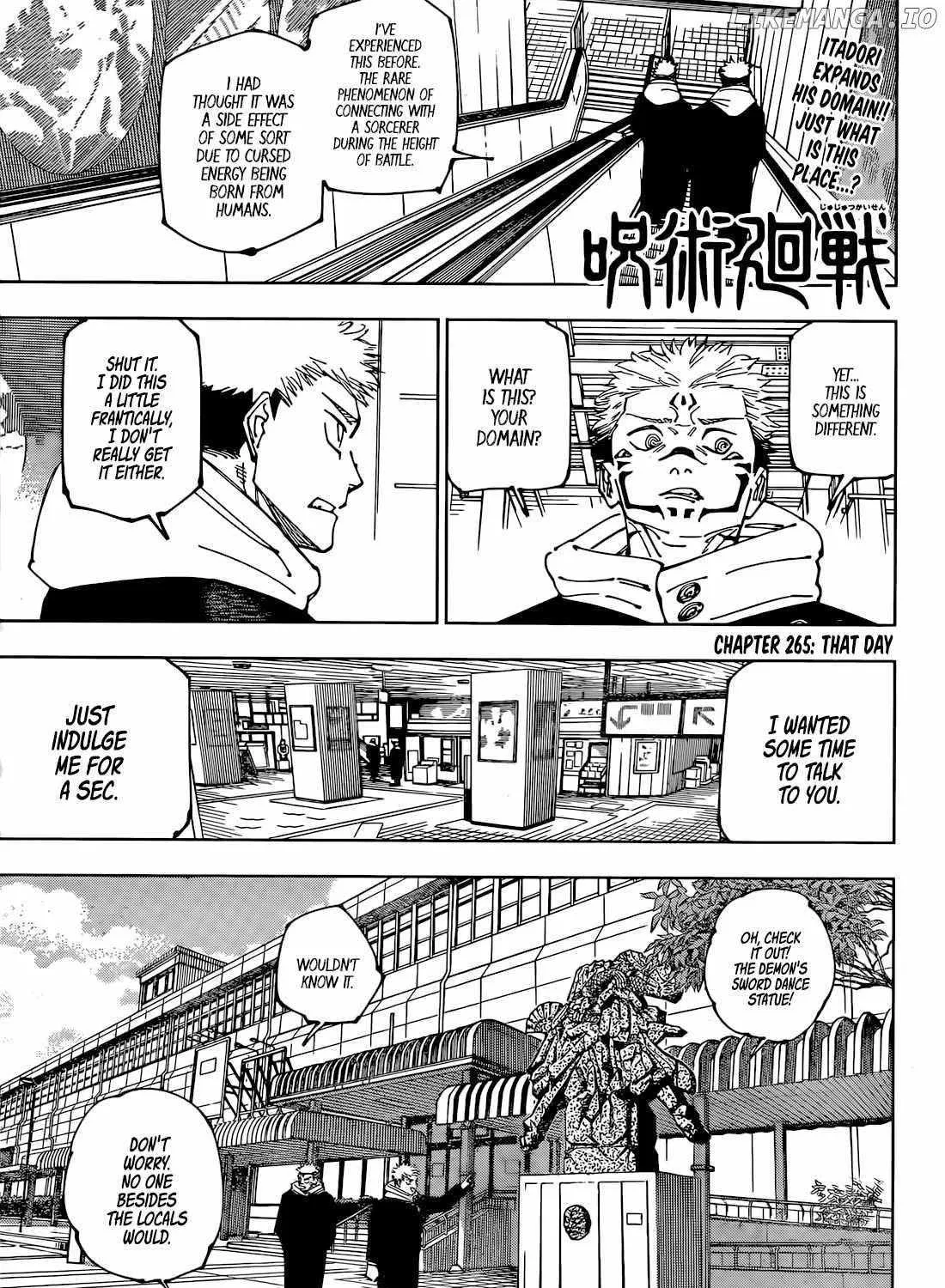 Jujutsu Kaisen Chapter 265 page 2 - MangaNato