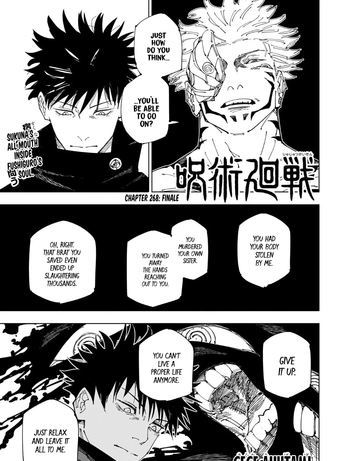 Jujutsu Kaisen Chapter 268 page 1 - MangaNato