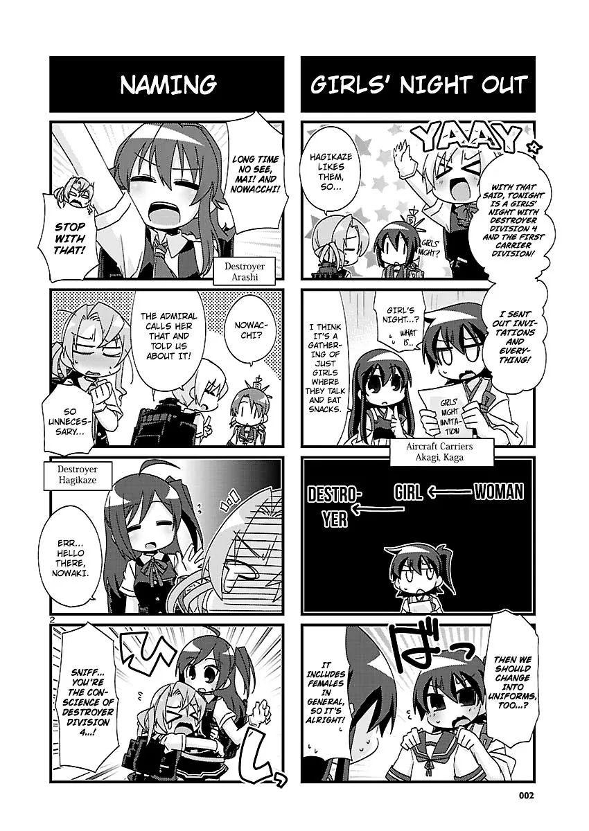 Kantai Collection - Kankore - 4-koma Comic - Fubuki, Ganbarimasu! - Page 1