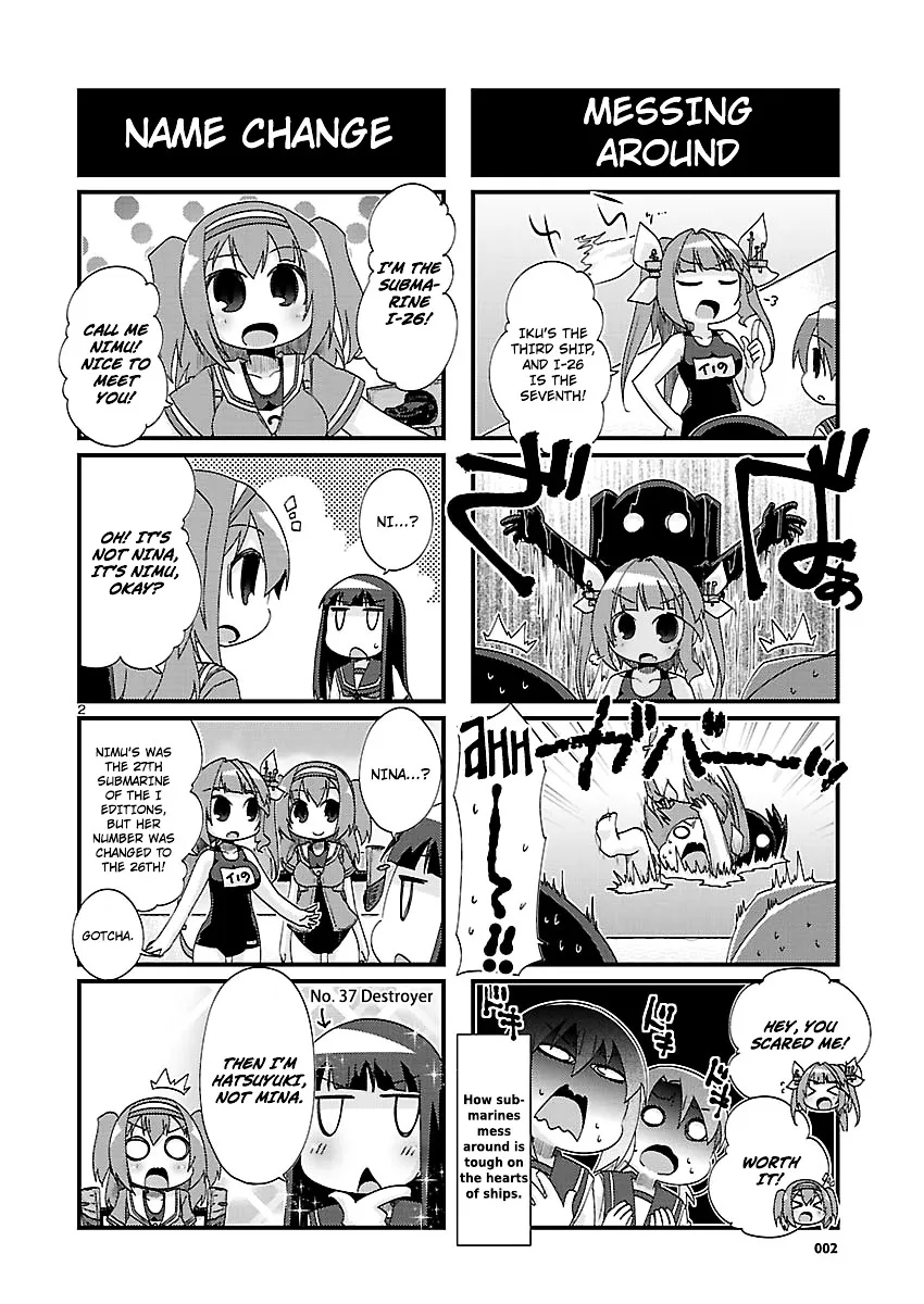 Kantai Collection - Kankore - 4-koma Comic - Fubuki, Ganbarimasu! - Page 1