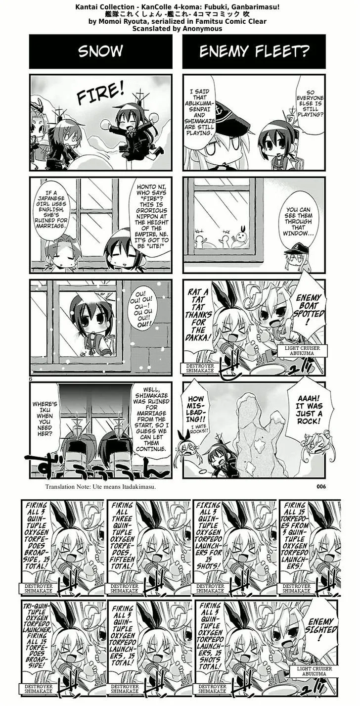 Kantai Collection - Kankore - 4-koma Comic - Fubuki, Ganbarimasu! - Page 6