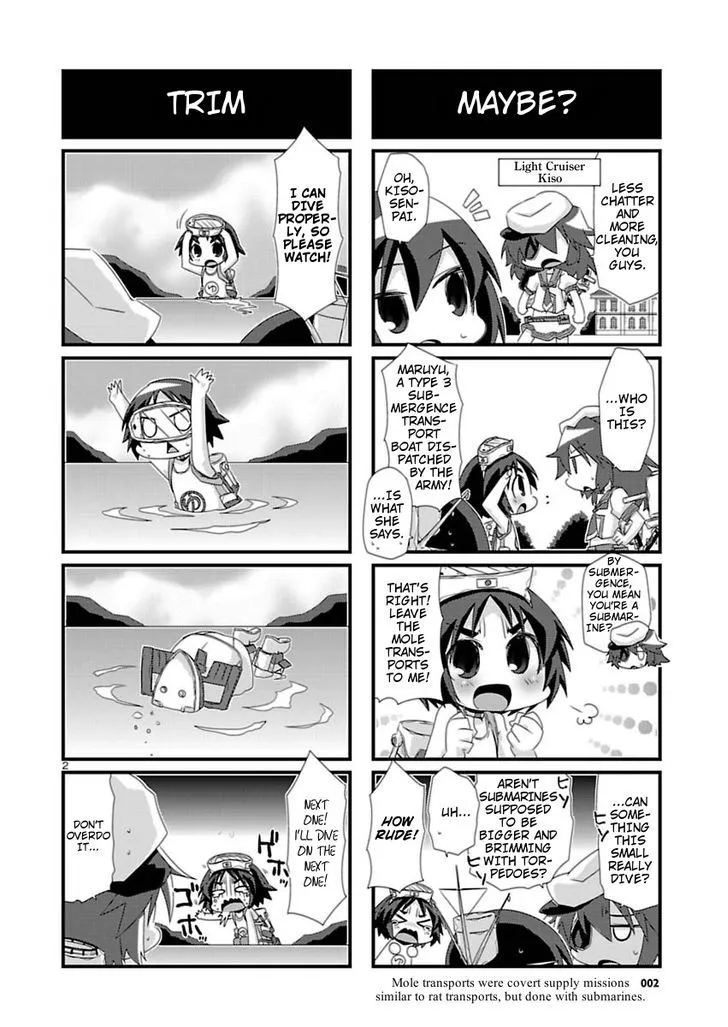 Kantai Collection - Kankore - 4-koma Comic - Fubuki, Ganbarimasu! - Page 1