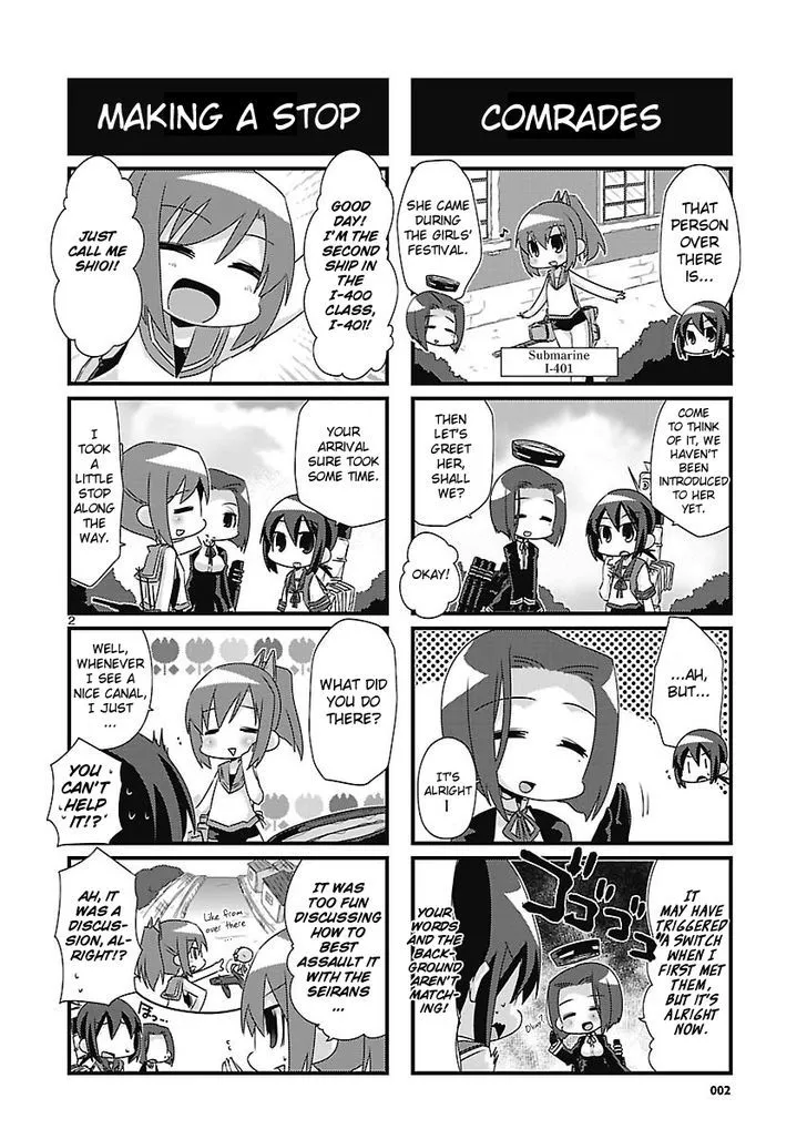 Kantai Collection - Kankore - 4-koma Comic - Fubuki, Ganbarimasu! - Page 1