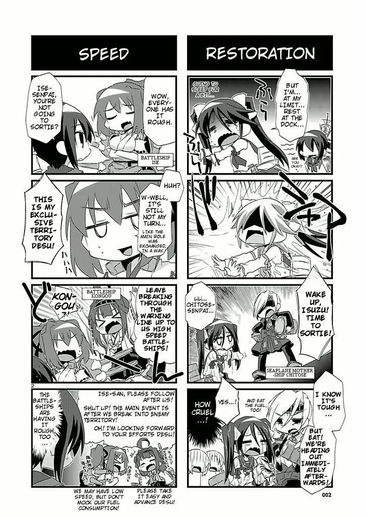 Kantai Collection - Kankore - 4-koma Comic - Fubuki, Ganbarimasu! - Page 1